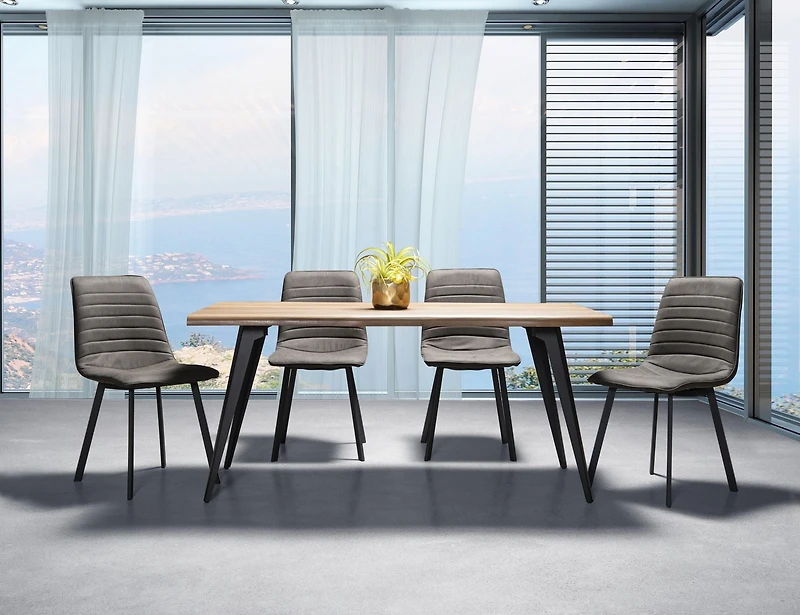 Topline Home Furnishings Grey Side Chairs