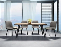 Topline Home Furnishings Grey Side Chairs