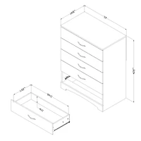South Shore Step One 5-Drawer Chest for Adult, in Gray Oak