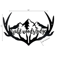 IH Casa Decor Metal Black Wall Decor Wild Woods Lodge