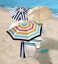 Parasol de plage octogonal à pince Mainstays, 1,2 m