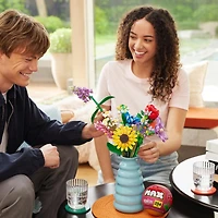 MAX Build More Premium Flowers Building Bricks (Assorted) Novelty Unboxing Toy Collectible Mini's by ZURU, flowers, capsule, collection
