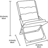 Chaise de patio pliante 2-en-1 Mainstays