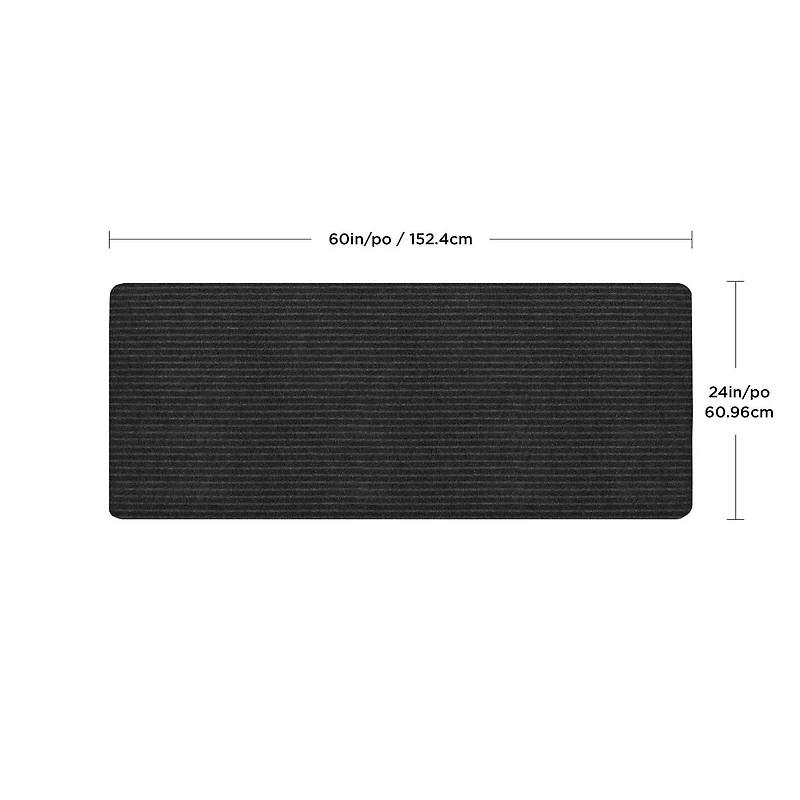Tapis Concord anthracite, 2 pi x 5 pi