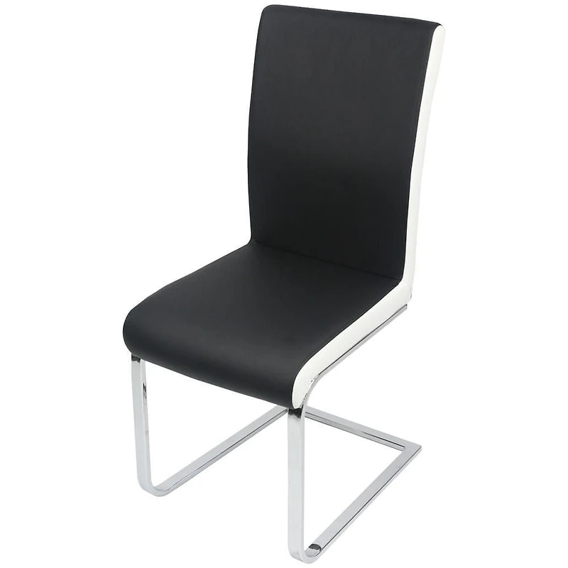 Chaise de salle à manger canadienne Anne noir et blanc (Ensemble de 2)