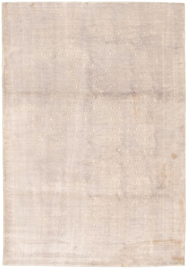 ECARPETGALLERY 5'2" x 7'6"  Transitional Galleria Hand Loomed Area Rug for Living Room, Dining Room and Bedroom in Grey