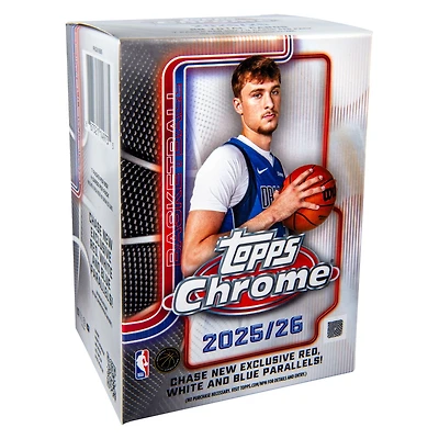 2025-26 Topps Chrome Basketball Trading Cards Value Box