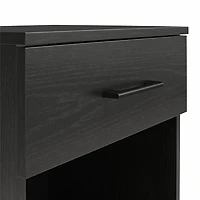 Ameriwood Home Southlander 1 Drawer Nightstand, Black Oak