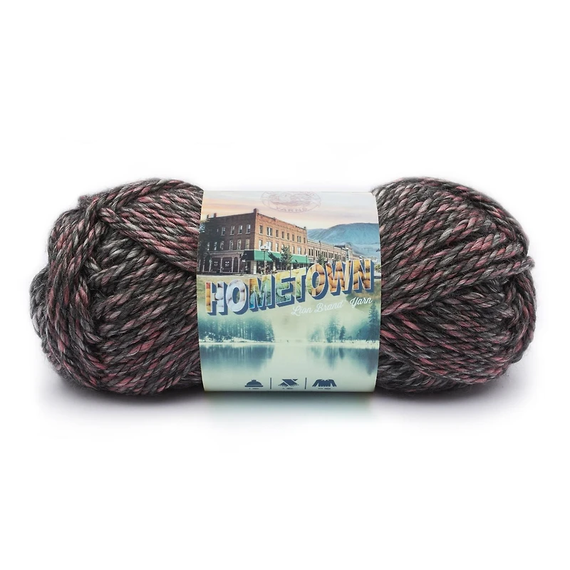 Lion Brand Yarn 135-222 Hometown Salem Creek Fil acrylique super volumineux Lion Brand Yarn 135-222 Ville natale de Salem Creek