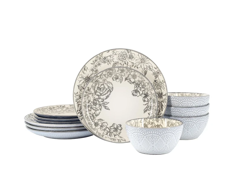 Pfaltzgraff Gabriela Gray Pasta Bowl 8", Pasta Bowl