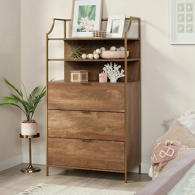 Sauder International Lux Dresser in Sindoori Mango Finish
