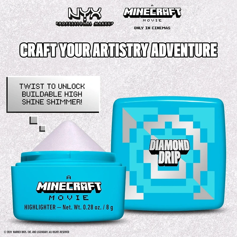 NYX Professional Makeup A MINECRAFT MOVIE Rare Highlight Balms