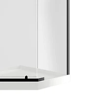 A&E Bath and Shower NVD-38-BLK-NW SHOWER NO WALLS