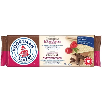 Gaufrettes Voortman aux chocolat et framboise