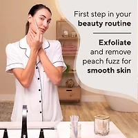 Finishing Touch Flawless Dermaplane Glow Facial Exfoliator & Hair Remover, 1 unit, 6 replacement blades