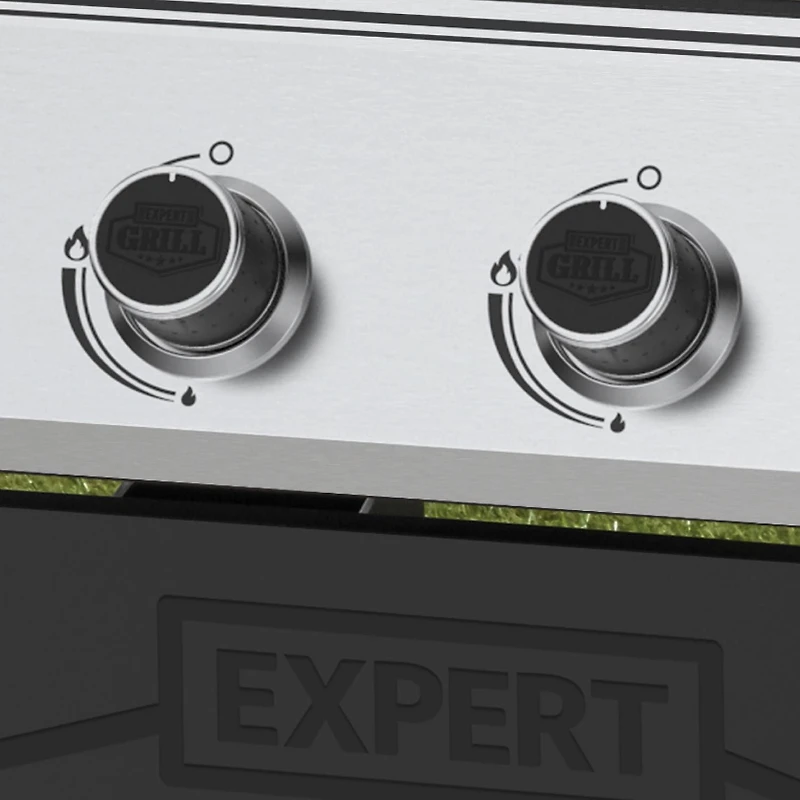 Expert Grill 4 Burner Propane Gas Grill with Side Burner and Stainless Steel Lid, 60,000 BTU's