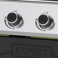 Expert Grill 4 Burner Propane Gas Grill with Side Burner and Stainless Steel Lid, 60,000 BTU's