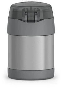 Thermos Stainless Steel Vacuum Insulated FUNtainer Food Jar with Snack Top, 295ml, Gray