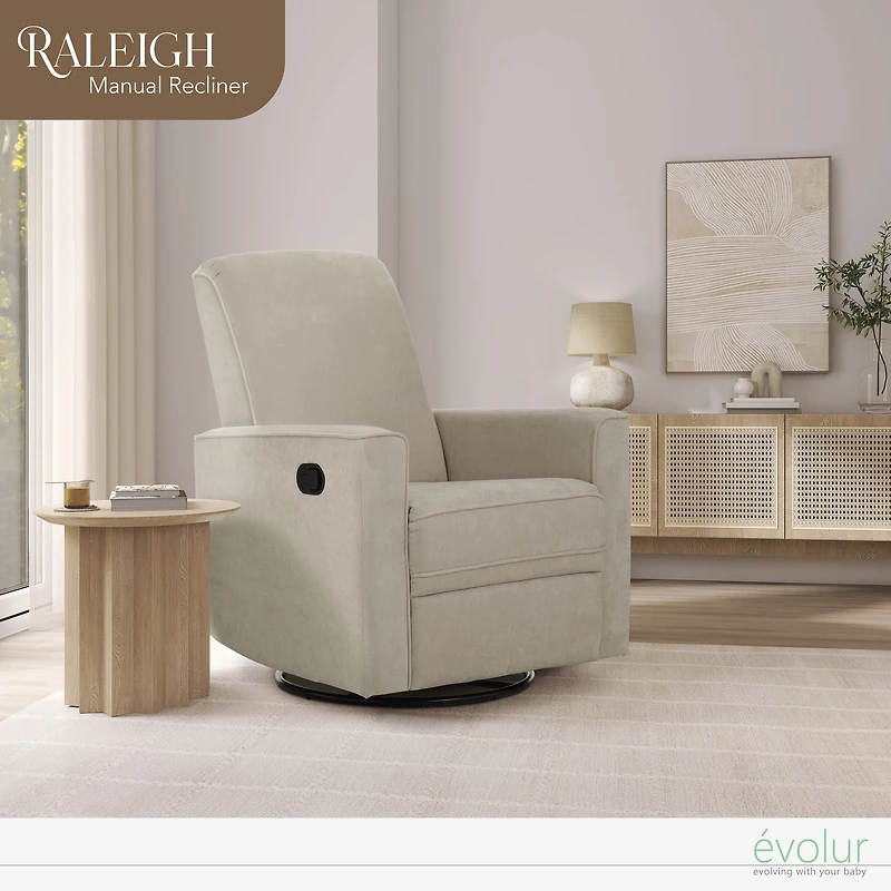 Evolur Raleigh Basic Glider |Recliner| Rocker
