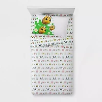 Minecraft Belle Journée Ensemble de Draps 3-Pièces pour Lit 1 Place, 100 % Polyester