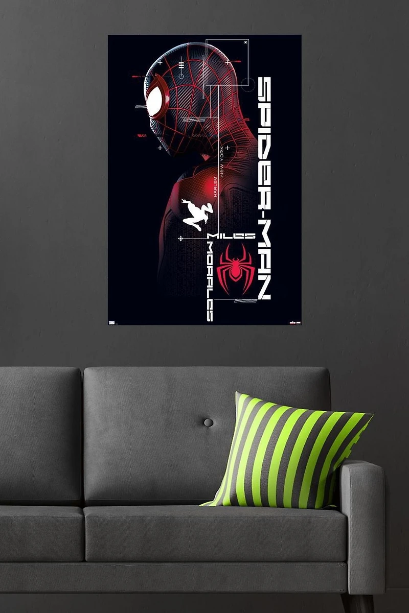 Marvel's Spider-Man: Miles Morales - Miles Wall Poster, 22.375" x 34"