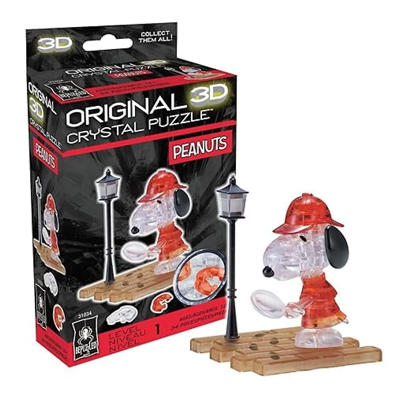 Snoopy Detective 3D Crystal Puzzle
