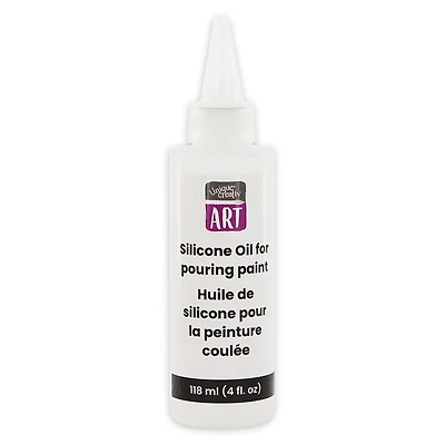 Huile de silicone UNIQUE CREATIV ART — 118 ml (4 oz liq.) Additif pour cellules Fluid‑Art