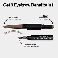 Revlon ColorStay Brow Creator Waterproof Natural Eyebrow Color Pencil, 0.33g, Eyebrow Pencil, Powder & Brush