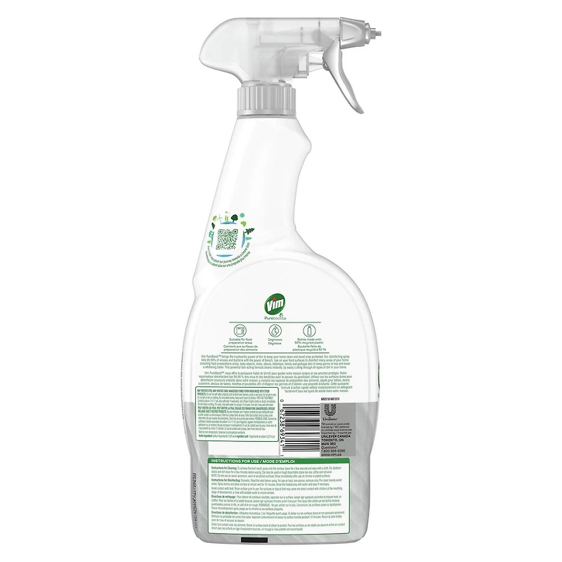 Vim Pureboost Multi-Purpose Spray Power & Shine Spray Cleaner with Bleach, 1 Piece