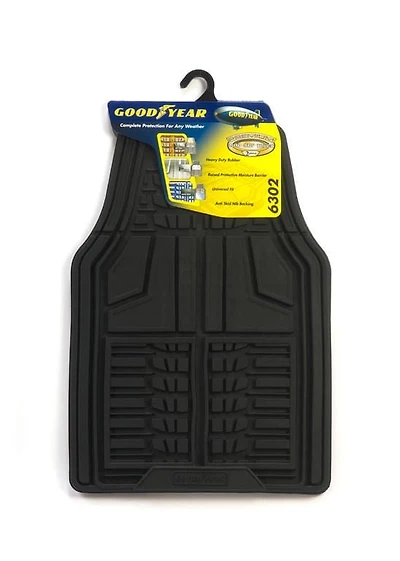 Ensemble de tapis en caoutchouc haut de gamme de Goodyear, noir