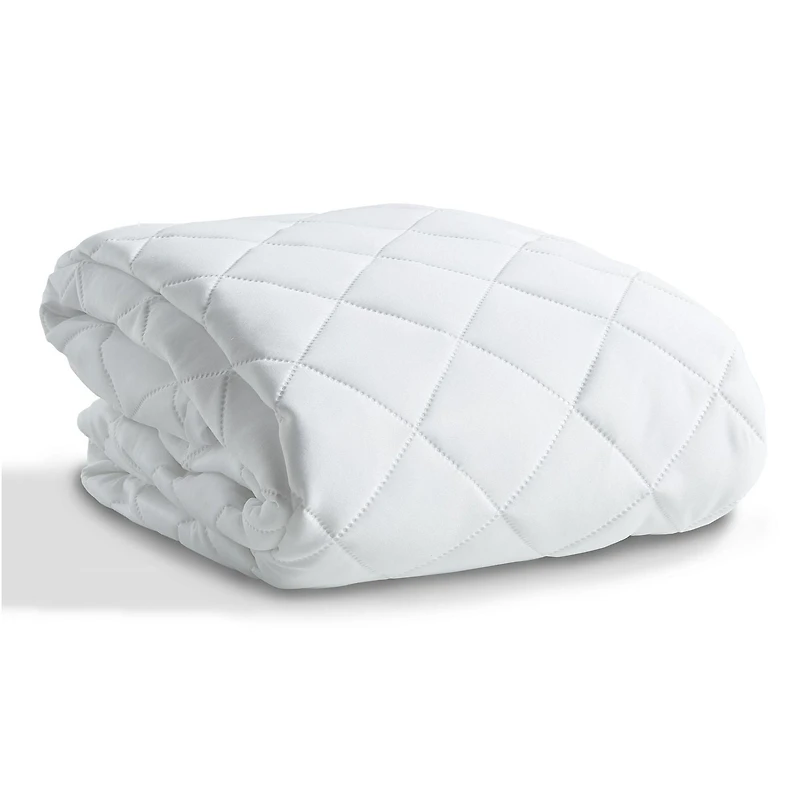 Mainstays Knitted Mattress Pad, Quilted, Stain Release, Anti-microbial, Size: Twin-Queen