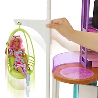 Barbie Vacation House Playset with 30+ Pieces, Toy for 3 Year Olds & Up, Ages 3+