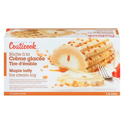 Bûche à la crème glacée érable Coaticook