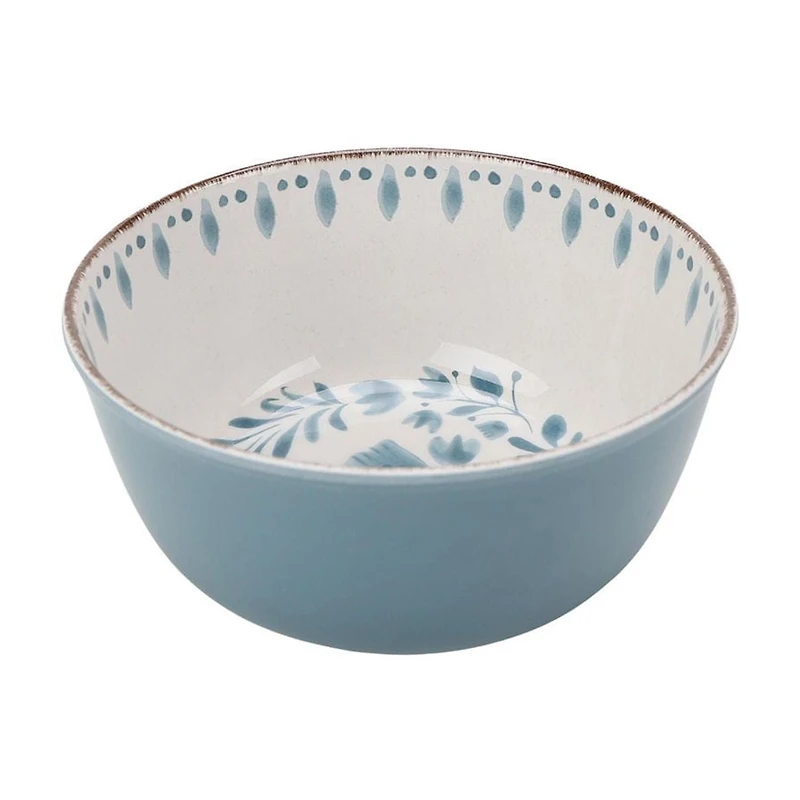 Better Homes & Gardens Bamboo Melamine Dinnerware Blue Set, 12pc