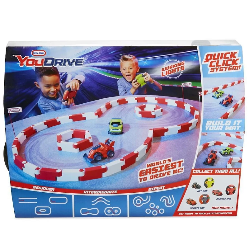 Little Tikes YouDrive Flex Tracks Red Race Remote Control Car w/ Easy Steering