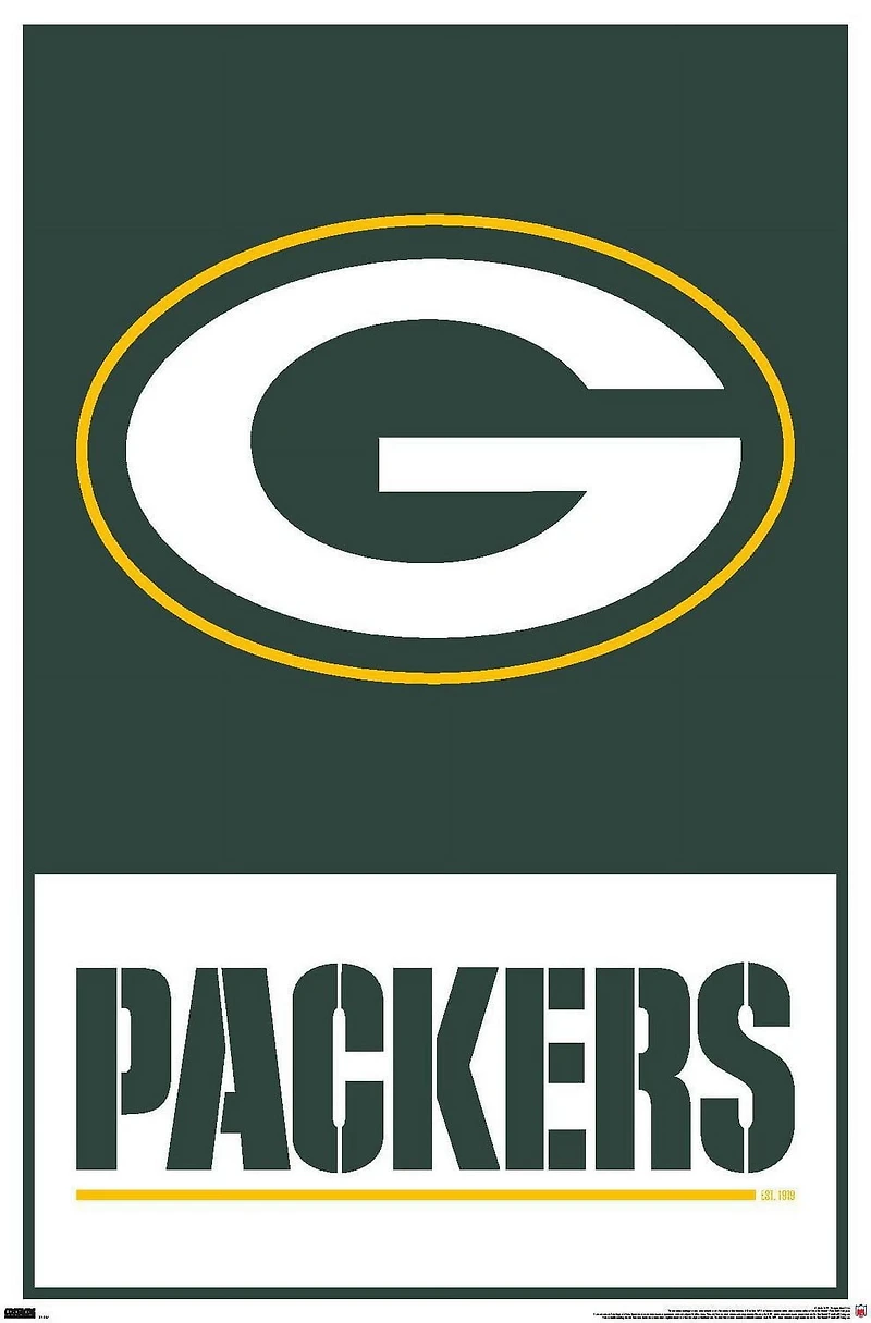 NFL Green Bay Packers - Logo 21 Wall Poster, 22.375" x 34"
