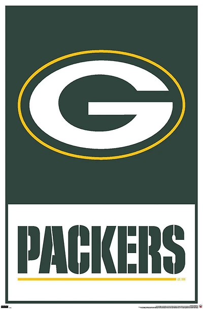 NFL Green Bay Packers - Logo 21 Wall Poster with Push Pins