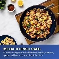 Ens. de batterie de cuisine et plats allant au four Granitestone Blue 20 pièces