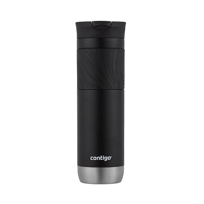 Contigo Byron 2.0 Stainless Steel Travel Mug with SNAPSEAL Lid and Grip, 24 oz (709 ml), Licorice, 1 Count