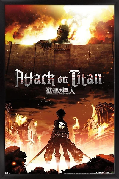 Attack on Titan - Fire Wall Poster, 22.375" x 34"