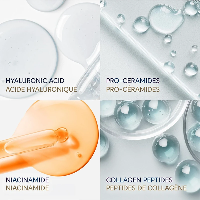 Dove Sérum Corporel Crème Hyaluronique + Hydratation pour Peau Extra S avec Pro-céramides, Niacinamide et Peptides de Collagène, 237mL 237mL