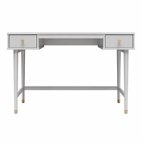 CosmoLiving by Cosmopolitan Elizabeth Desk, Dove Gray