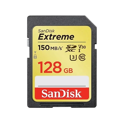 SanDisk Extreme® SDXC™ UHS-I card, 128GB - SDSDXV5-128G-CWCIN