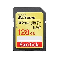 SanDisk Extreme® SDXC™ UHS-I card, 128GB - SDSDXV5-128G-CWCIN
