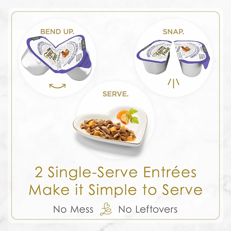 Fancy Feast Petites Poultry Favourites Variety Pack, Wet Cat Food 79.4 g x 24, 79.4 g x 24