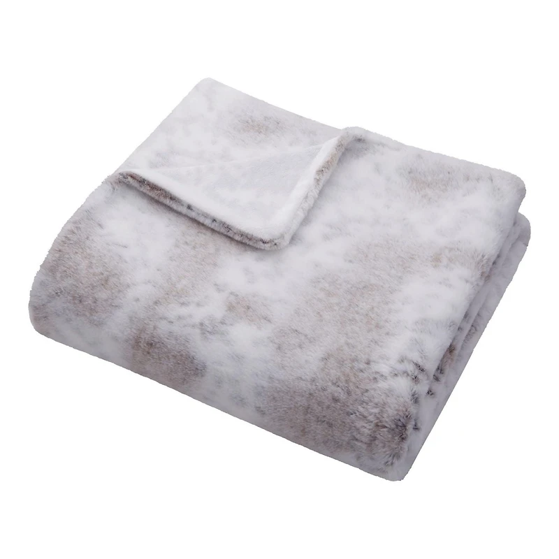 Jeté réversible fausse fourrure Hometrends Très élégant et chaud