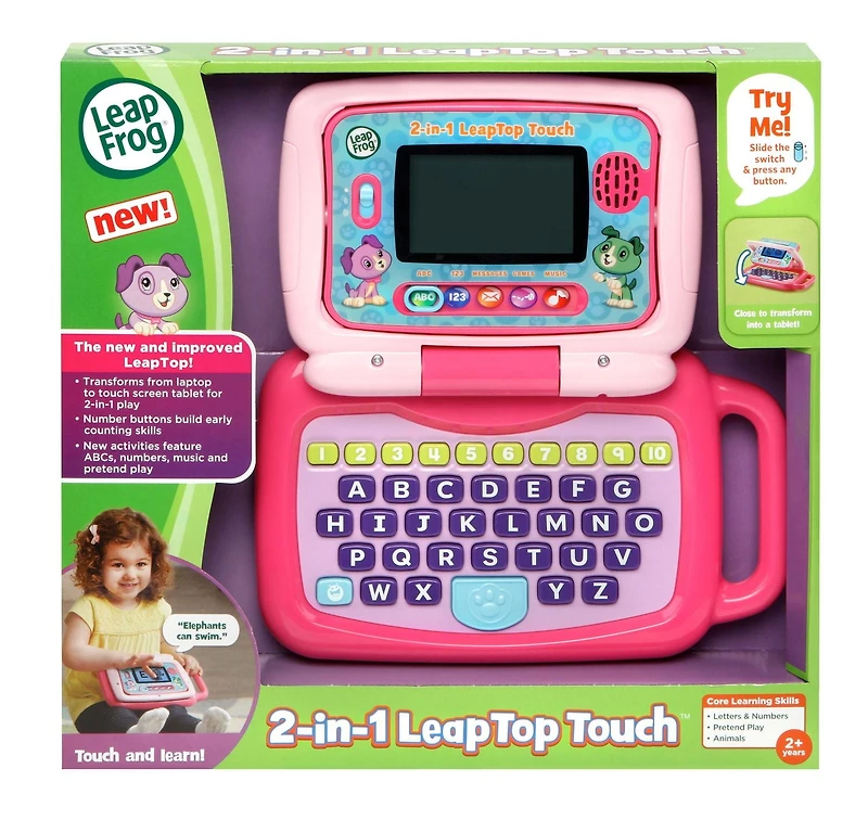 LeapFrog Ordi-tablette P'tit Genius Touch - Version anglaise 2+ Ans