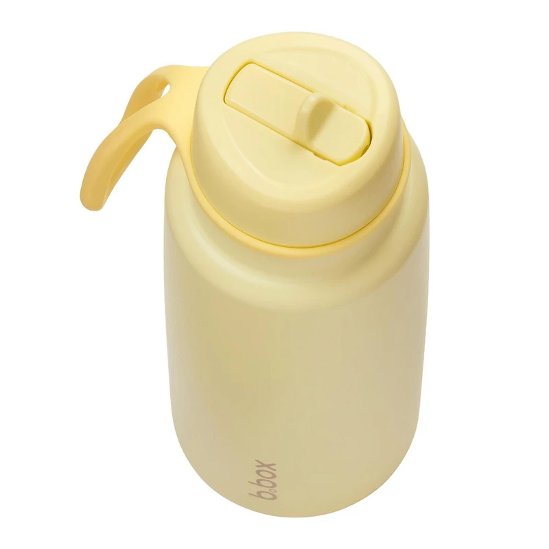 b.box - 34oz Insulated Flip Top Drink Tumbler with Straw Large and Durable Water Bottle for Teens & Adults Travel Water Bottle Triple Layer Insulation BPA Free 34oz