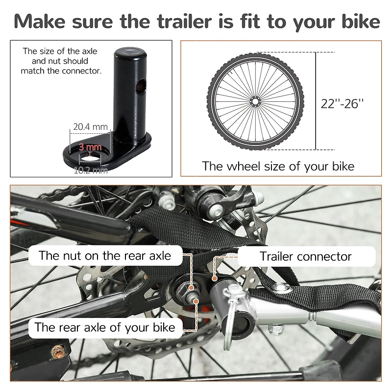 Aosom 3-in-1 bike trailer