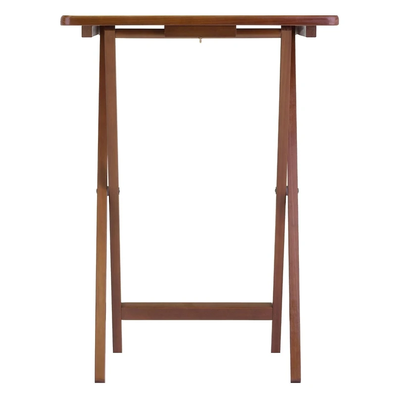 Winsome Alex 5-PC Snack Table Set in Walnut finish